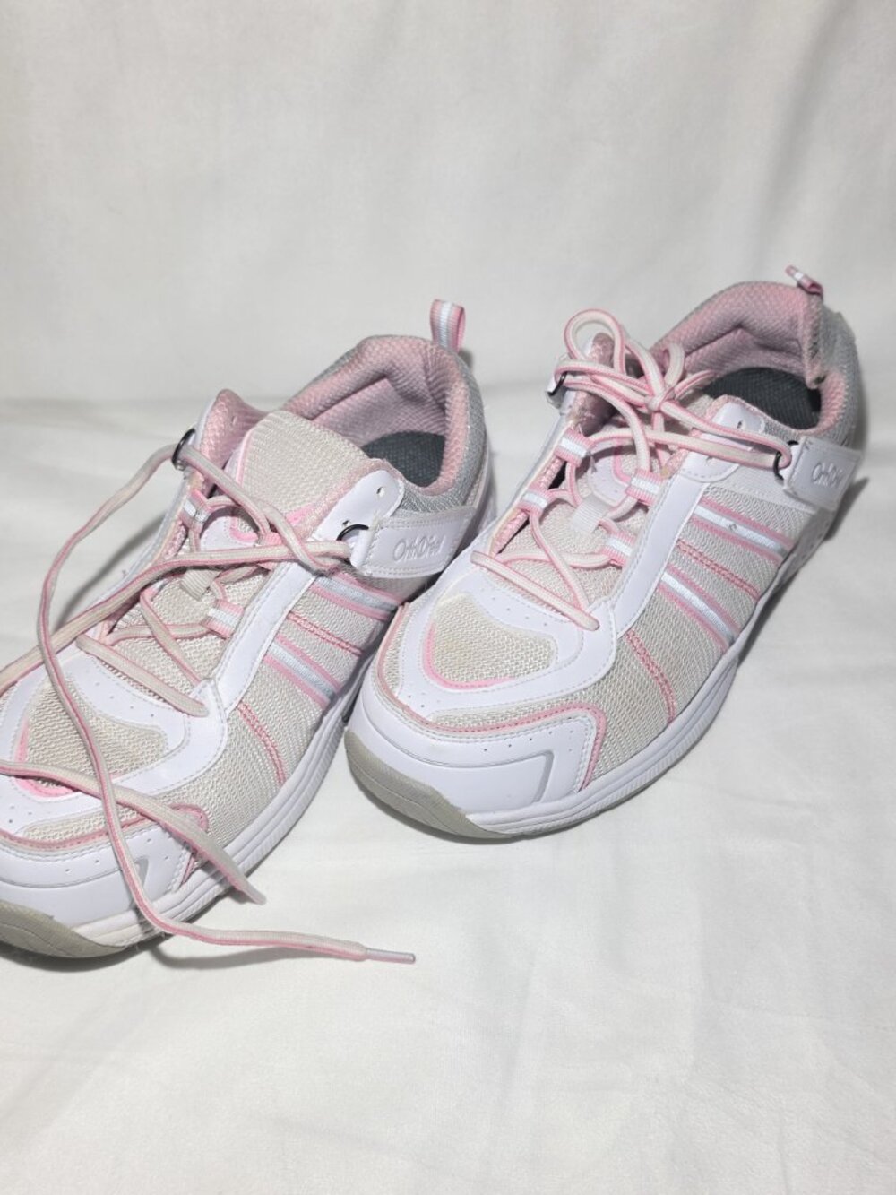Orthofeet Womens Shoes Size 10 Pink White Recovery Ortho comfort sneakers